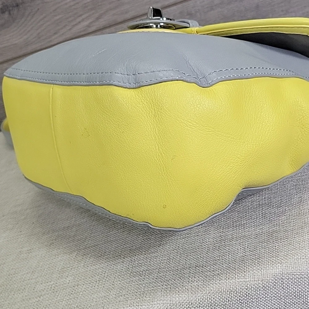 Coach Gray and Yellow Crossbody Bag - Picture 8 of 14